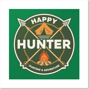 HAPPY HUNTER BADGE Posters and Art